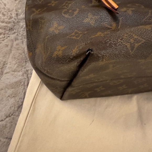 Louis Vuitton Lena MM Brown Monogram Shoulder Tote Bag! - Picture 14 of 16